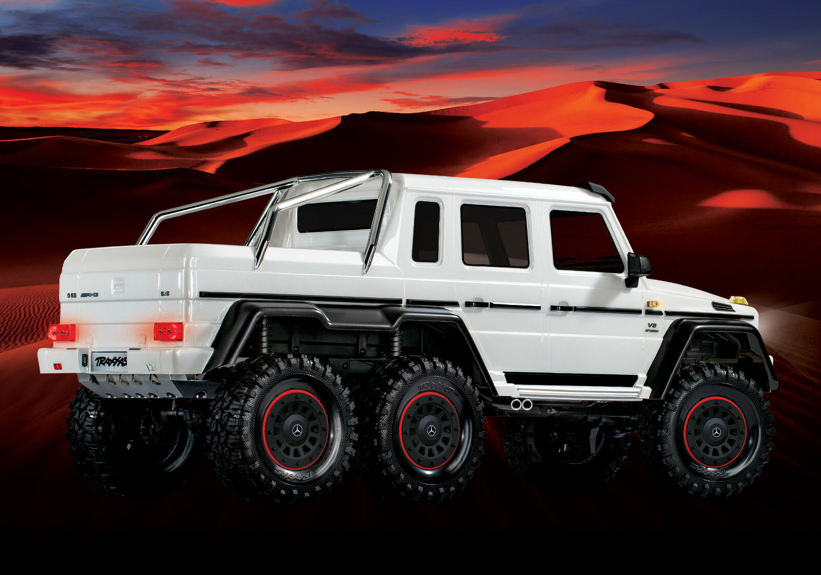 Traxxas TRX-6 Mercedes-Benz G 63 AMG 6x6 (XL-5HV, TQi, LED Lights) (No Battery or Charger) - Special Edition Traxxas TRX-6 Mercedes-Benz G 63 AMG 6x6 (XL-5HV, TQi, LED Lights) (No Battery or Charger) - Special Edition