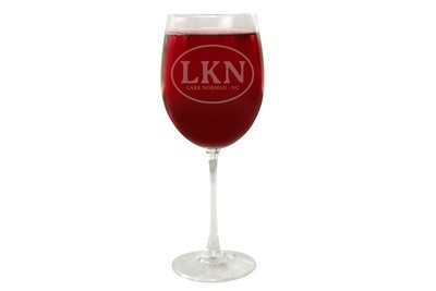 Custom Initials or Airport Code Wine Glasses 19 oz Custom Initials or Airport Code Wine Glasses 19 oz