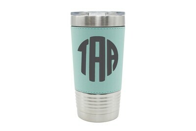 Leatherette 20 oz Monogrammed Insulated Tumbler Leatherette 20 oz Monogrammed Insulated Tumbler