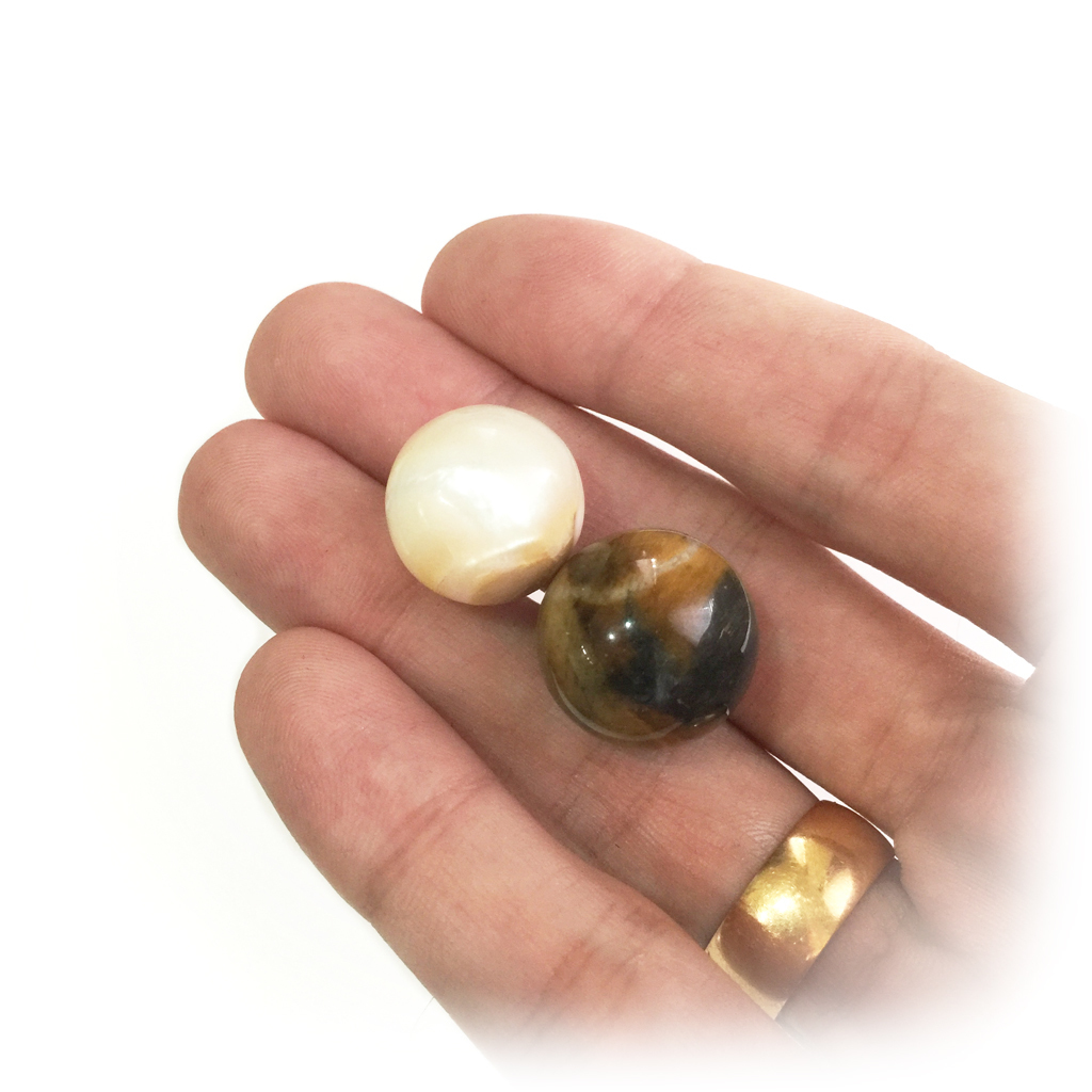Male and Female Mustika Stones