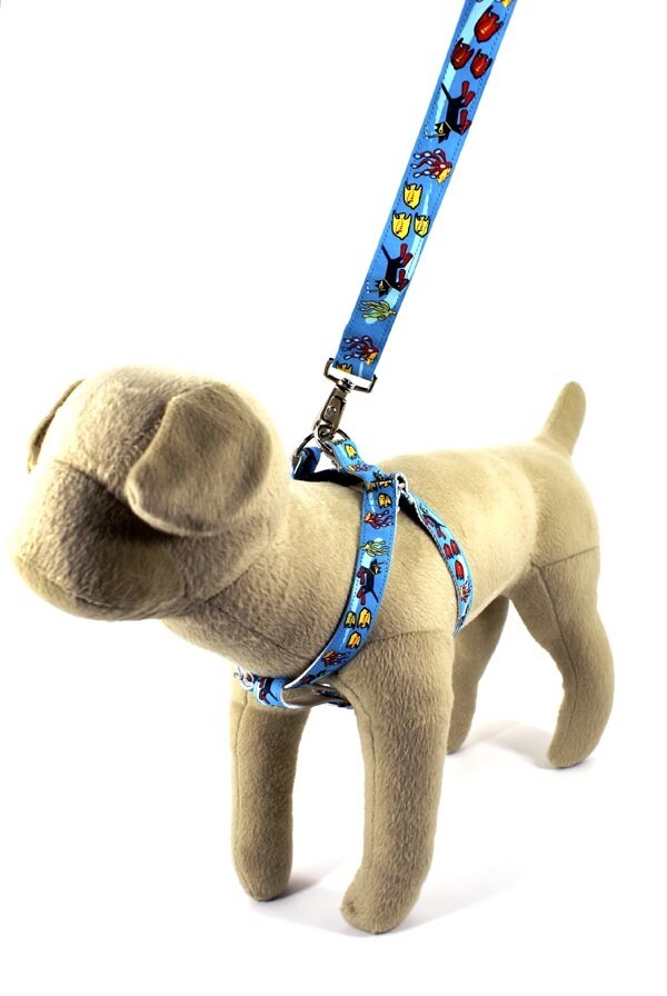 Eco Friendly Bamboo Saving The Earth Series Dog Harness - Making Waves Eco Friendly Bamboo Saving The Earth Series Dog Harness - Making Waves
