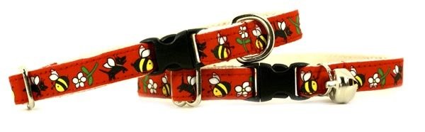 Eco Friendly Bamboo Saving The Earth Series Cat Collar - Honey Bee Eco Friendly Bamboo Saving The Earth Series Cat Collar - Honey Bee