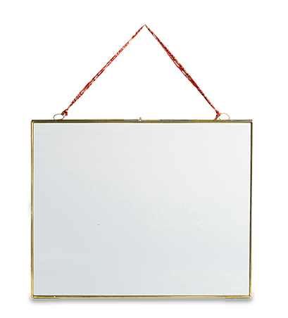 Extra Large Kiko Glass Frame Brass Landscape