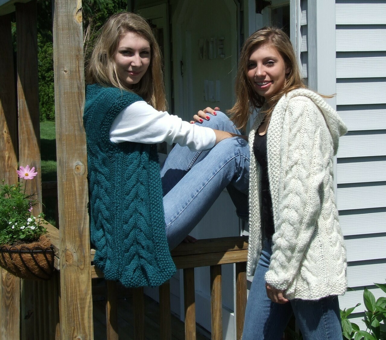 Complimentary Cables Vest & Sweater Pattern Complimentary Cables Vest & Sweater Pattern