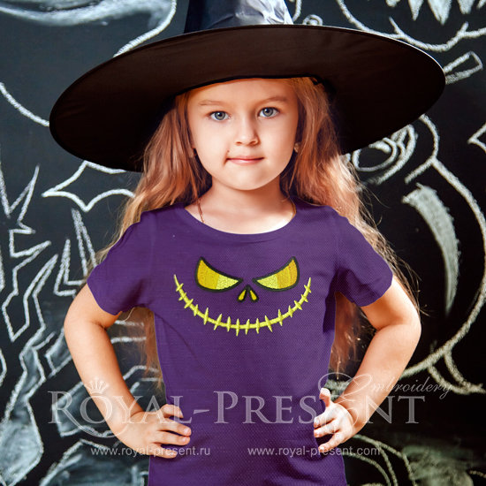 Happy Halloween Machine Embroidery Design - 4 sizes Happy Halloween Machine Embroidery Design - 4 sizes