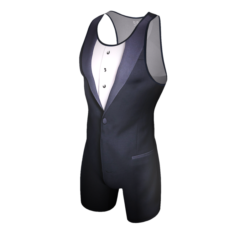 tuxedo wrestling singlet