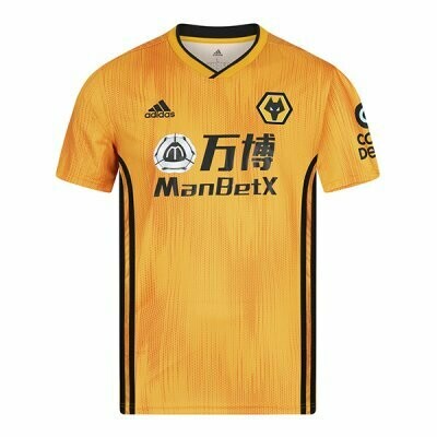 Adidas Wolverhampton Wolves Wanderers Home Jersey Shirt 19/20 Adidas Wolverhampton Wolves Wanderers Home Jersey Shirt 19/20