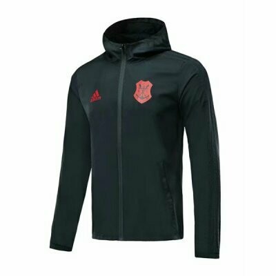 Adidas CR Flamengo Black Hoodie Windbreaker 19/20 Adidas CR Flamengo Black Hoodie Windbreaker 19/20