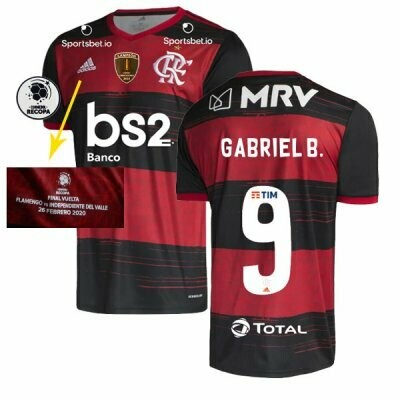 Adidas Gabigol Flamengo Recopa Sudamericana Final Jersey Shirt 20/21 Adidas Gabigol Flamengo Recopa Sudamericana Final Jersey Shirt 20/21