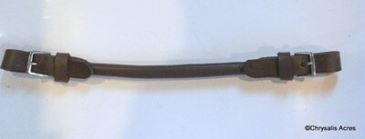 Economy Rolled Leather Curb Strap Economy Rolled Leather Curb Strap