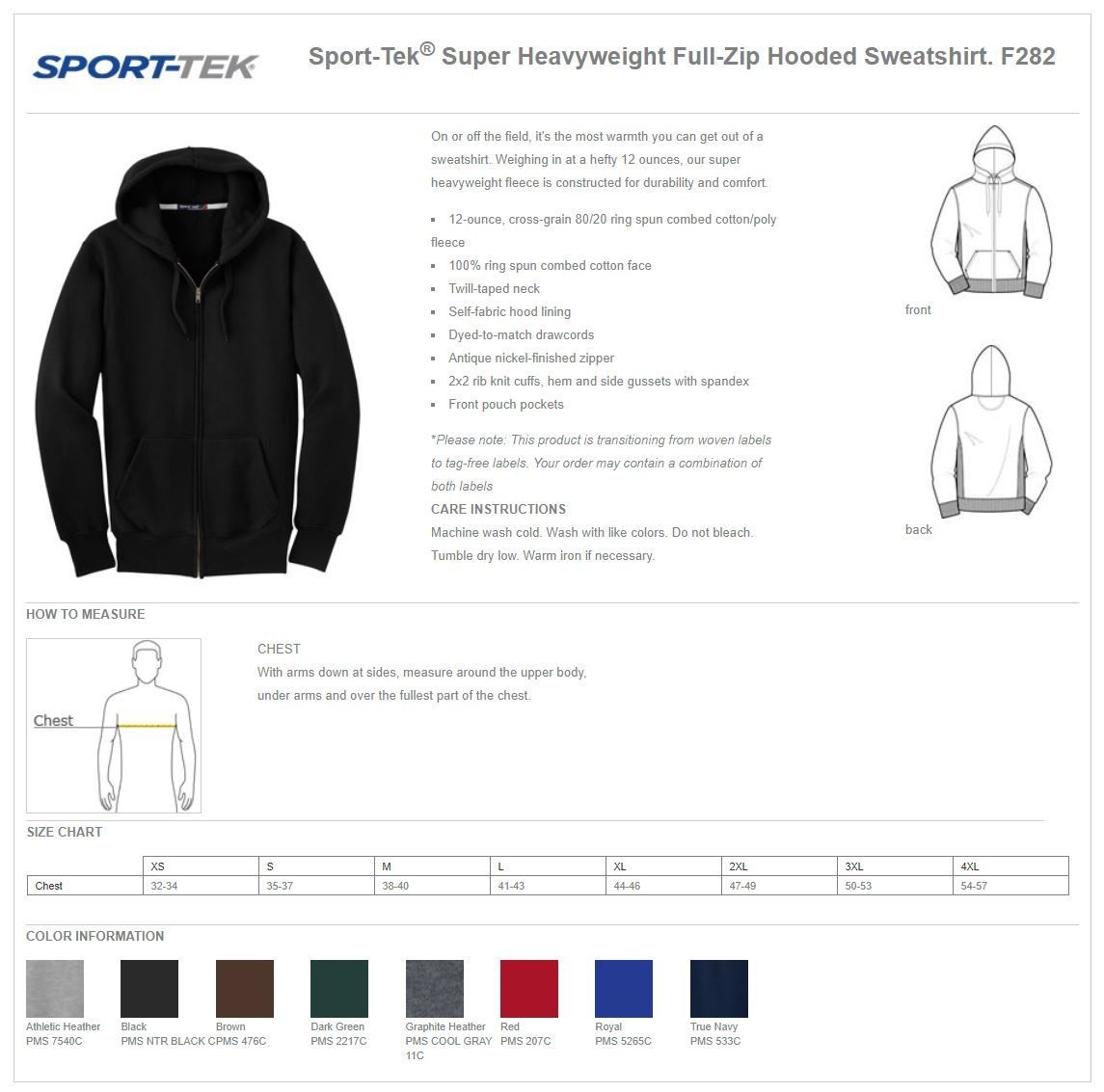 sport tek heavyweight sweatshirt