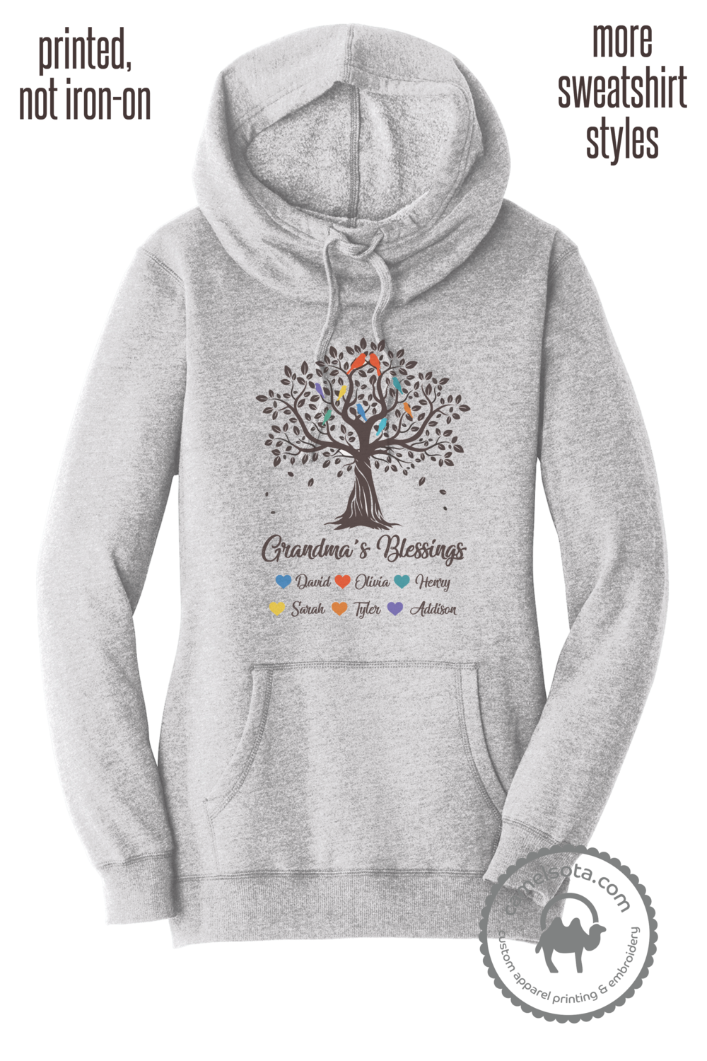 personalized grandma sweatshirts embroidered