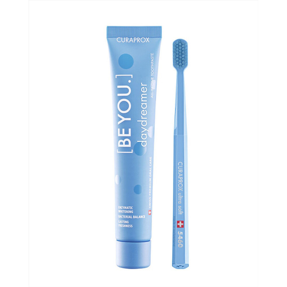 Набор Curaprox Be You Blue set (Зубная паста Мечтатель ЕЖЕВИКА и ЛАКРИЦА + Зубная щетка CS5460) Набор Curaprox Be You Blue set (Зубная паста Мечтатель ЕЖЕВИКА и ЛАКРИЦА + Зубная щетка CS5460)