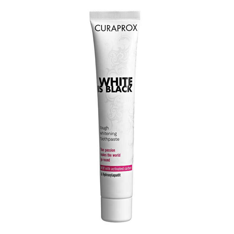 Зубная паста Curaprox для отбеливания White is Black, 90 мл Зубная паста Curaprox для отбеливания White is Black, 90 мл