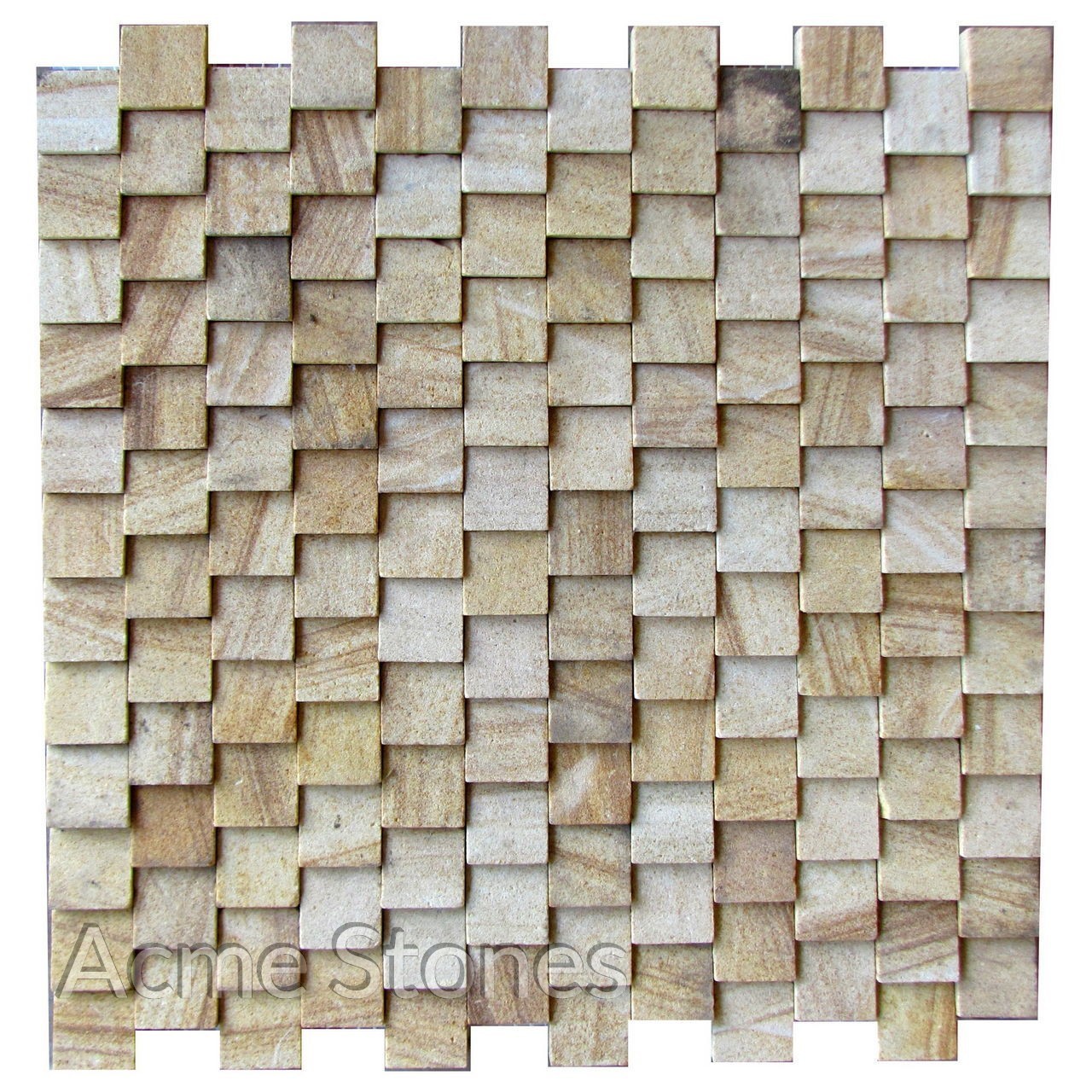 Brick Pattern Teak Taper 25x25 mm | Products - Acme Stones