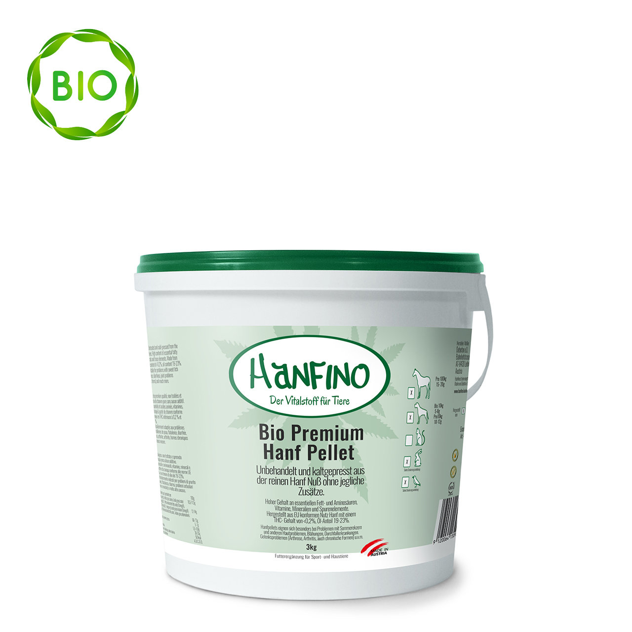 Hanfino Premium Hanfsamenpellets Bio Hanfino Premium Hanfsamenpellets Bio