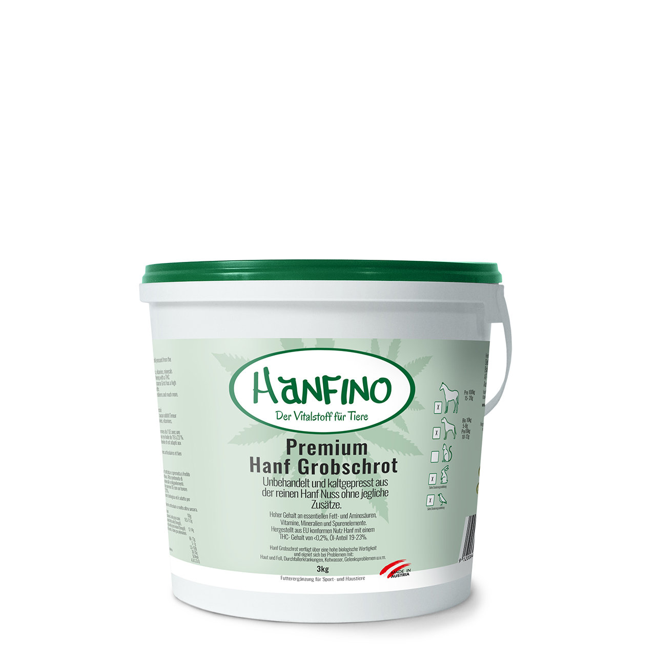 Hanfino Premium Hanfsamen Presskuchen Schrot Hanfino Premium Hanfsamen Presskuchen Schrot