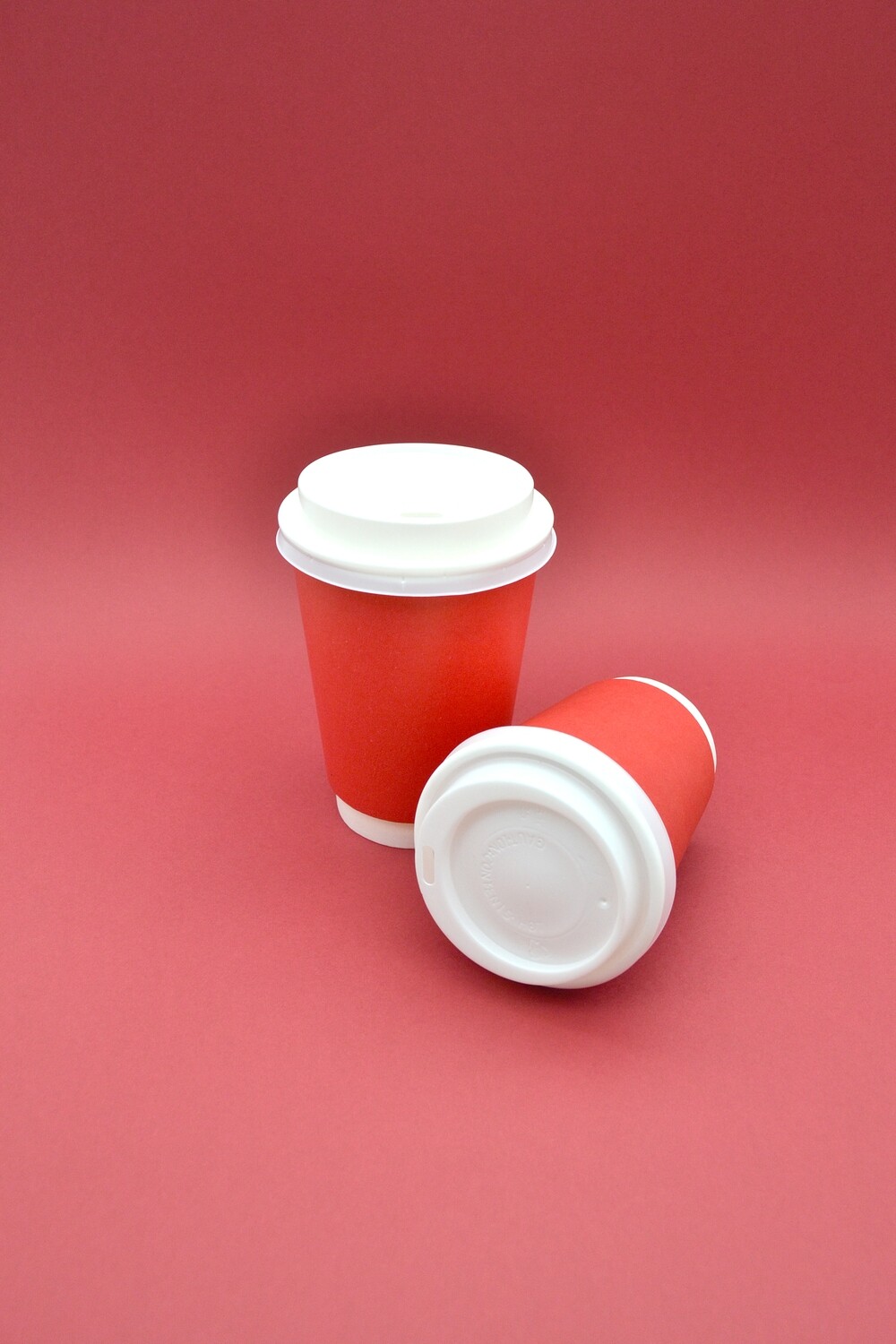 Coffee Cups Double Wall 250ml - Red (Qty 50) Coffee Cups Double Wall 250ml - Red (Qty 50)