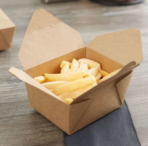 Eco Kraft PLA Biodegradable Lunch Box no 1 Small (Qty 50) Eco Kraft PLA Biodegradable Lunch Box no 1 Small (Qty 50)