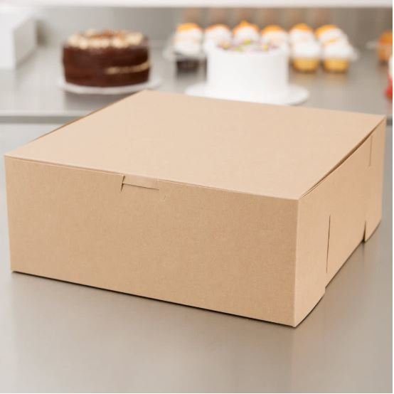 Cake Box Eco Brown 10 x 10 x 4 (ea) Cake Box Eco Brown 10 x 10 x 4 (ea)