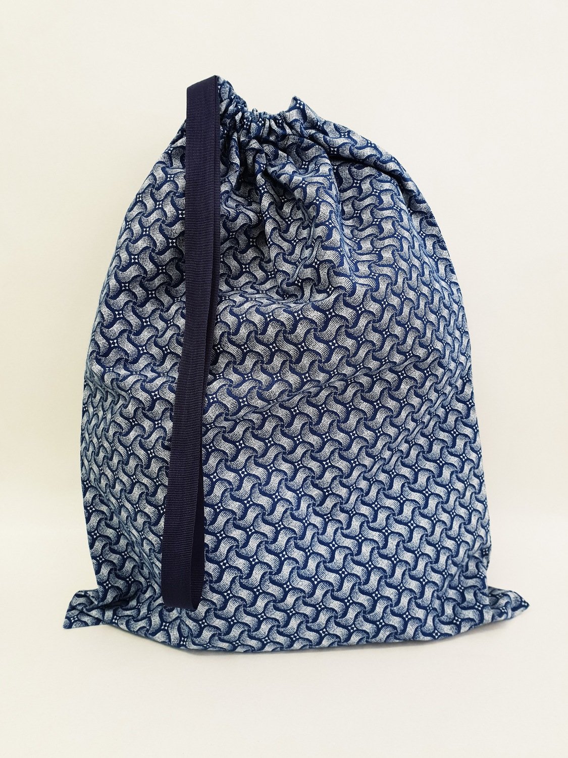 Shweshwe Bag Blue+White - Large Shweshwe Bag Blue+White - Large