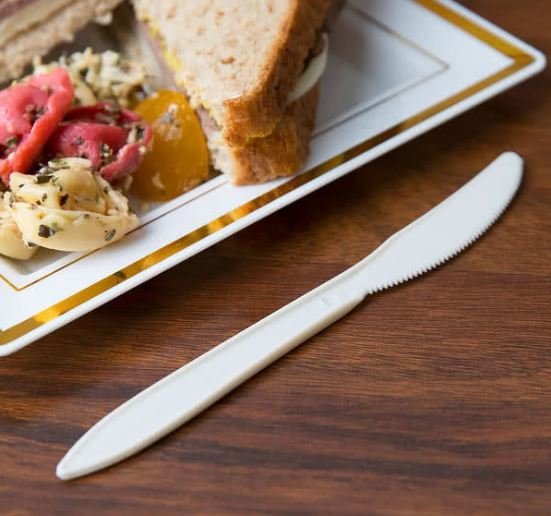 Cutlery Compostable Knives 16cm (Qty 100) Cutlery Compostable Knives 16cm (Qty 100)