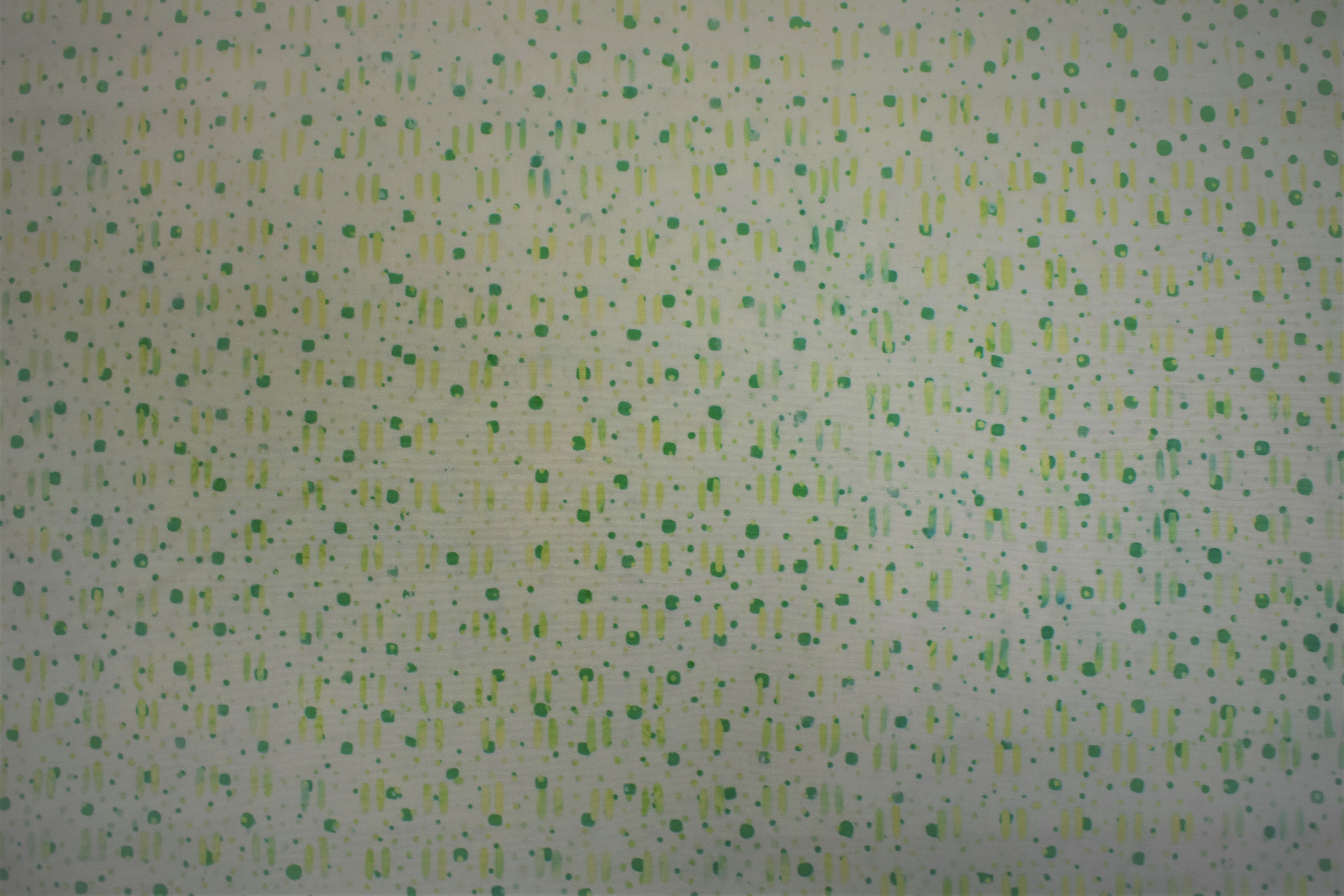 Green on Green Dots & Lines Batik - 1/2m cut M8WAQT5F
