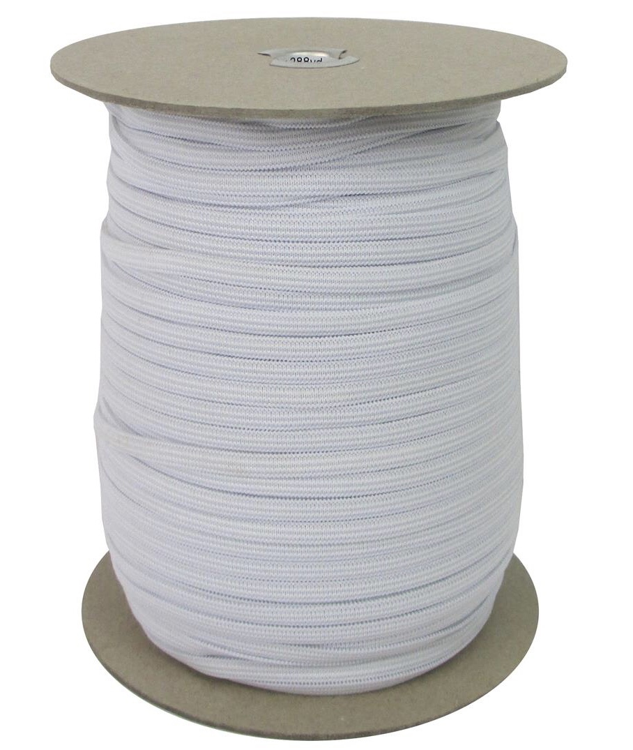 Elastic by the metre - White - 1/4” wide 55039