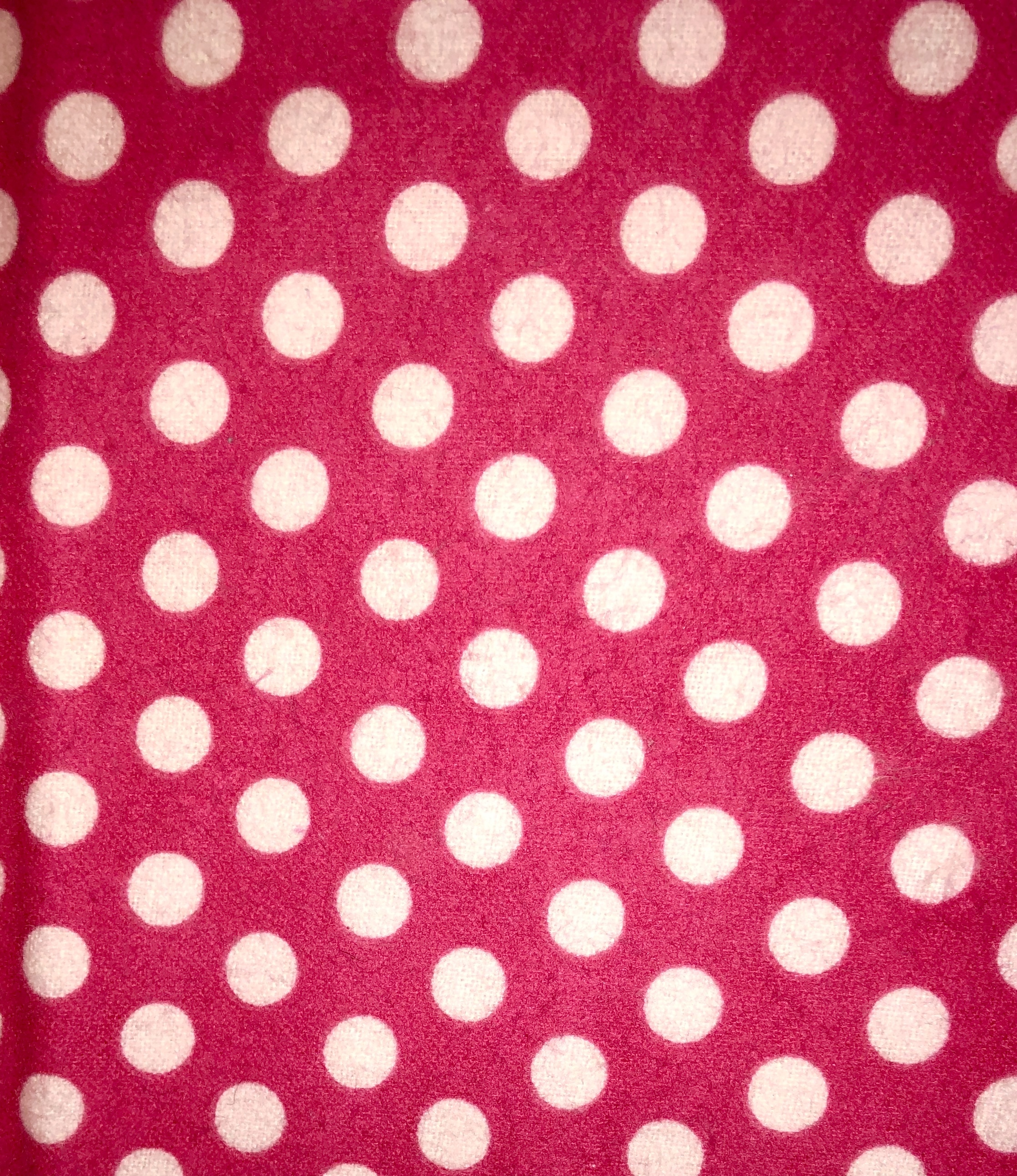 Pink Polka Dot Flannel - 1/2m cut 55173