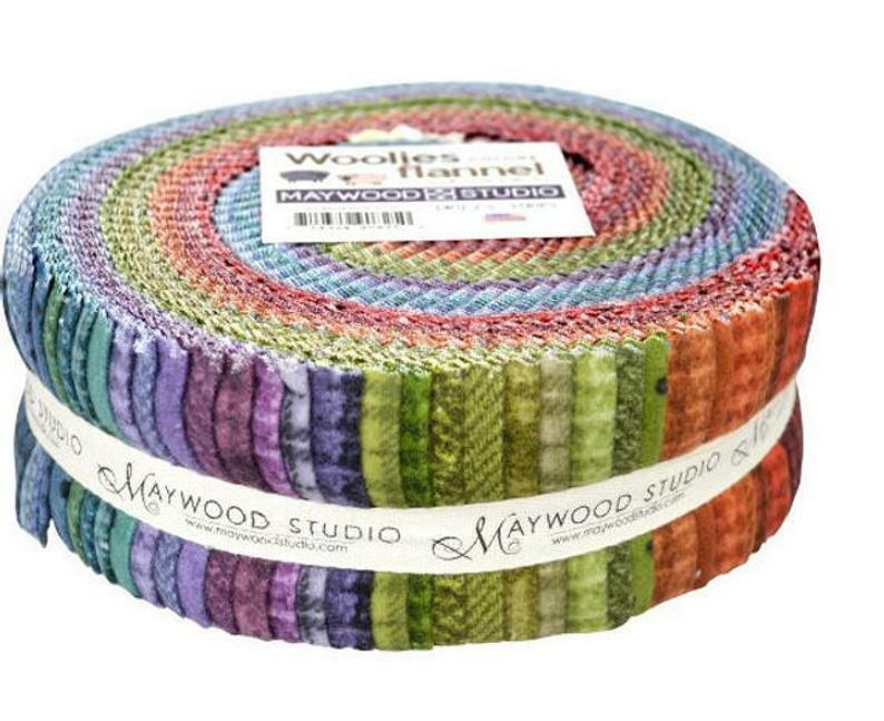 Woolies Flannel Jelly Roll - Coloured 55207