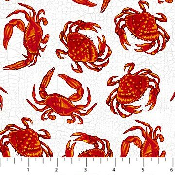 Catch of the Day - Red Crabs - 1/2m cut 55377