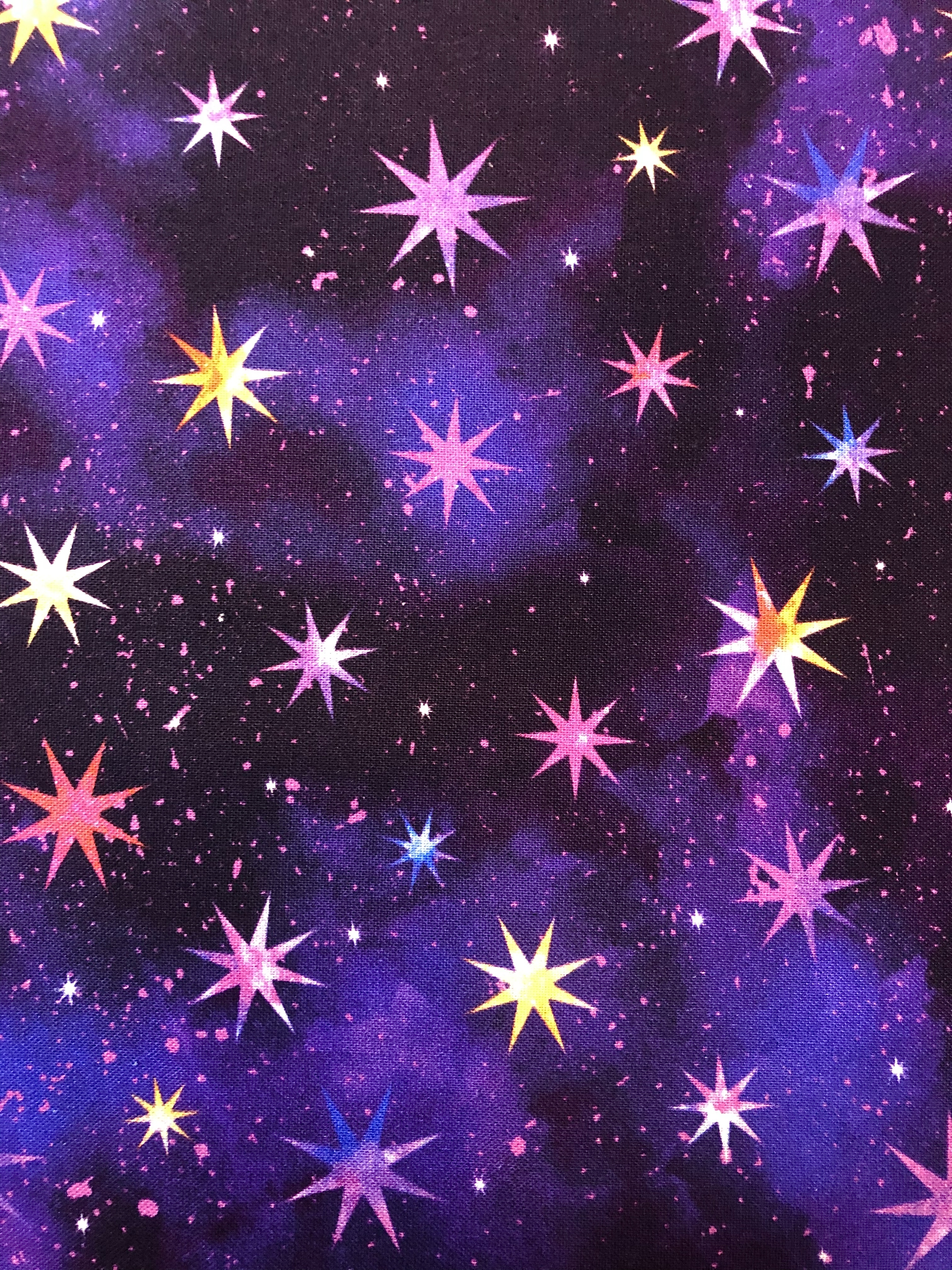 Cosmic Universe - Purple Stars - 1/2m cut 55455