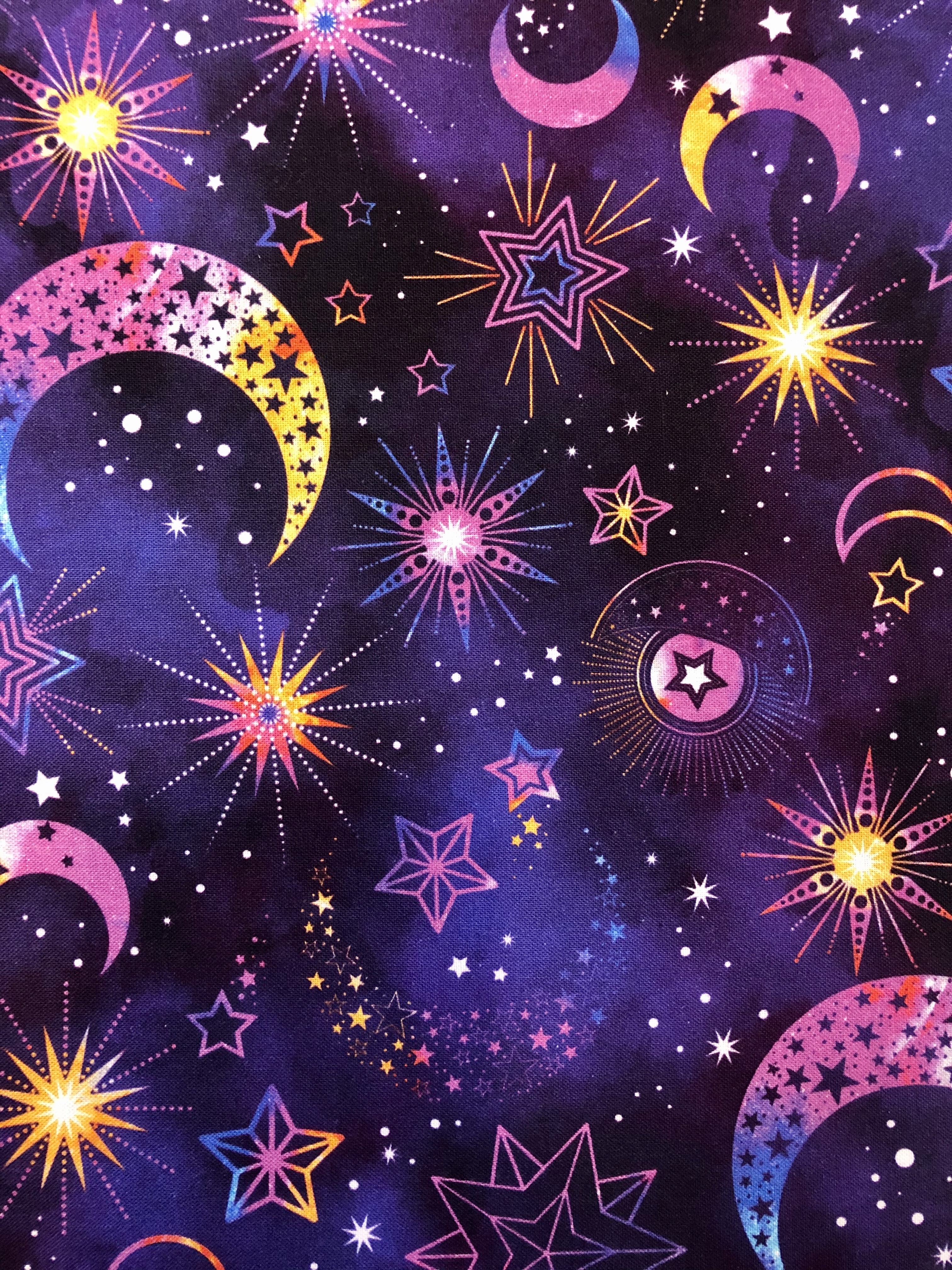 Cosmic Universe - Purple Allover - 1/2m cut 55456