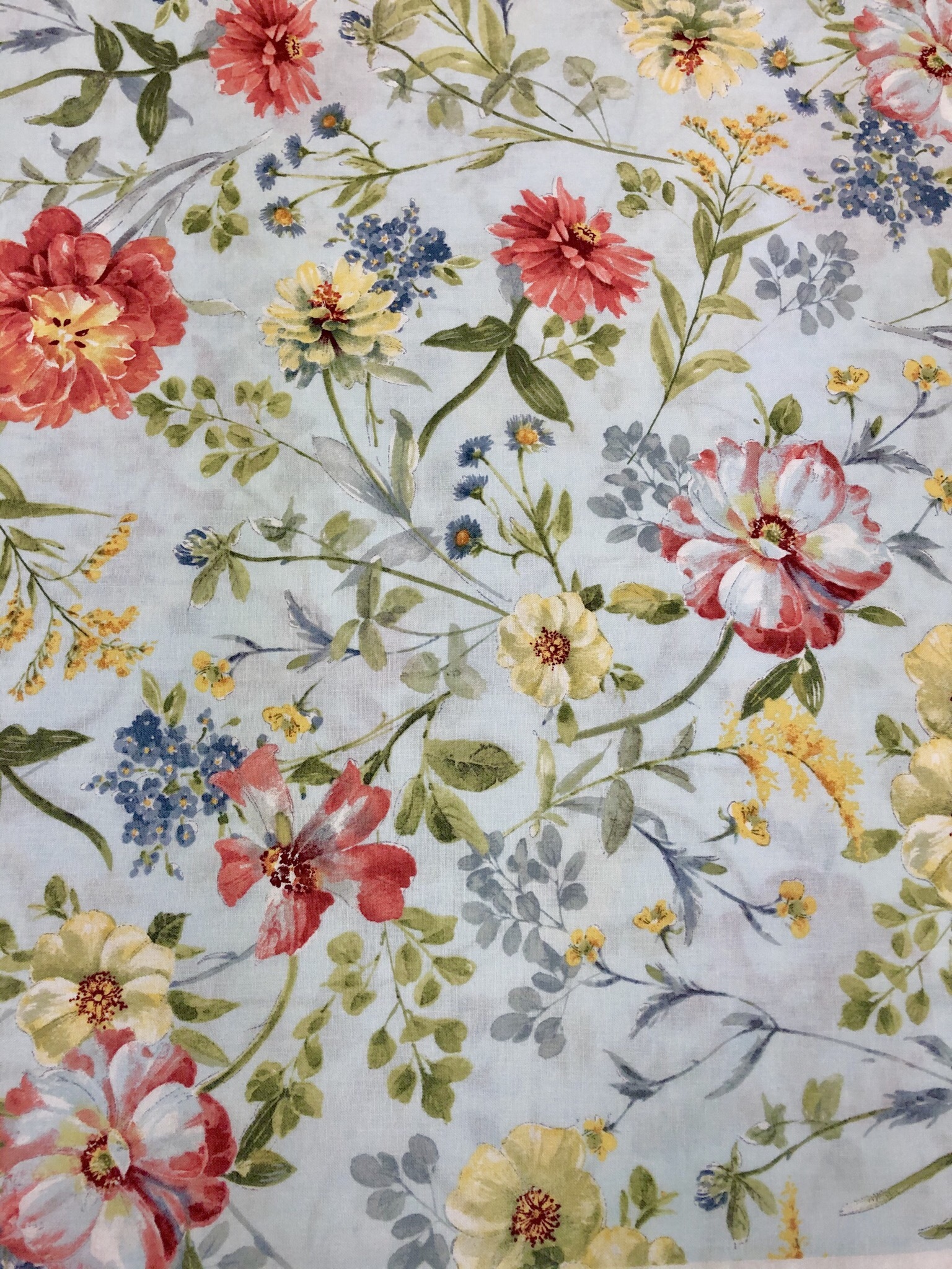 Sketchbook Garden - Blue Floral - 1/2m Cut 55493