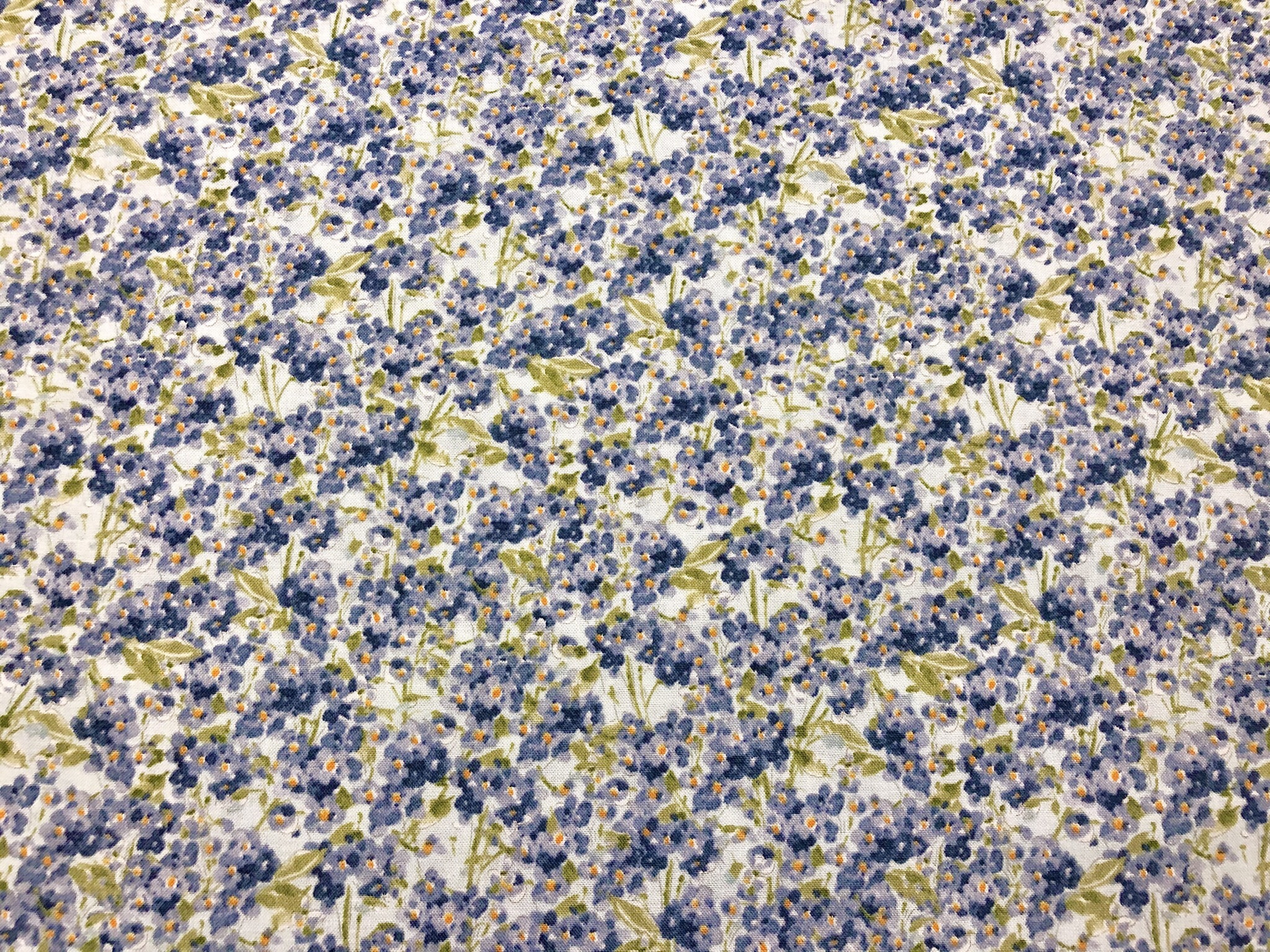 Sketchbook Garden - Tiny Blue Flowers - 1/2m Cut 55494