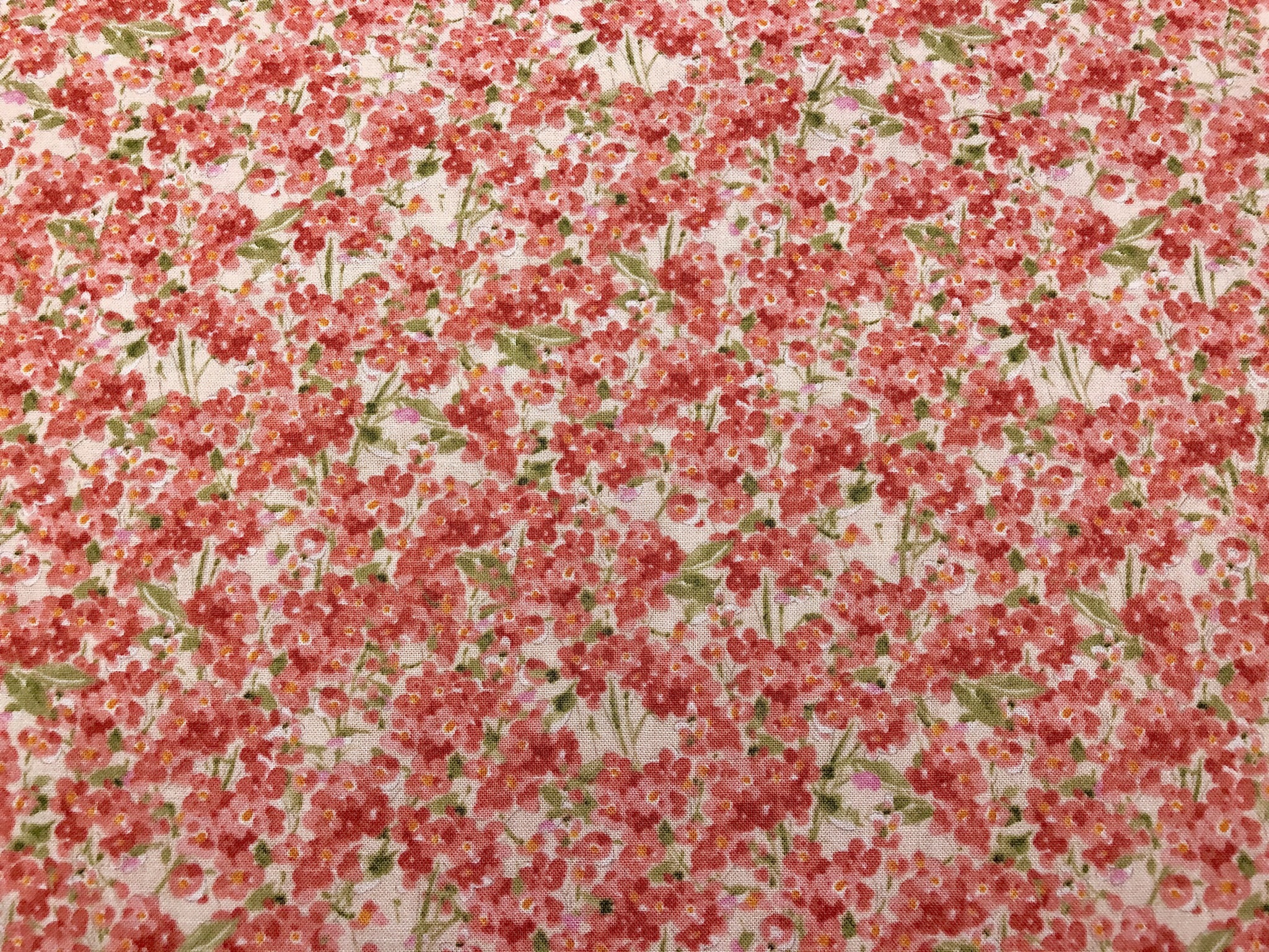 Sketchbook Garden - Tiny Red Flowers - 1/2m Cut 55495