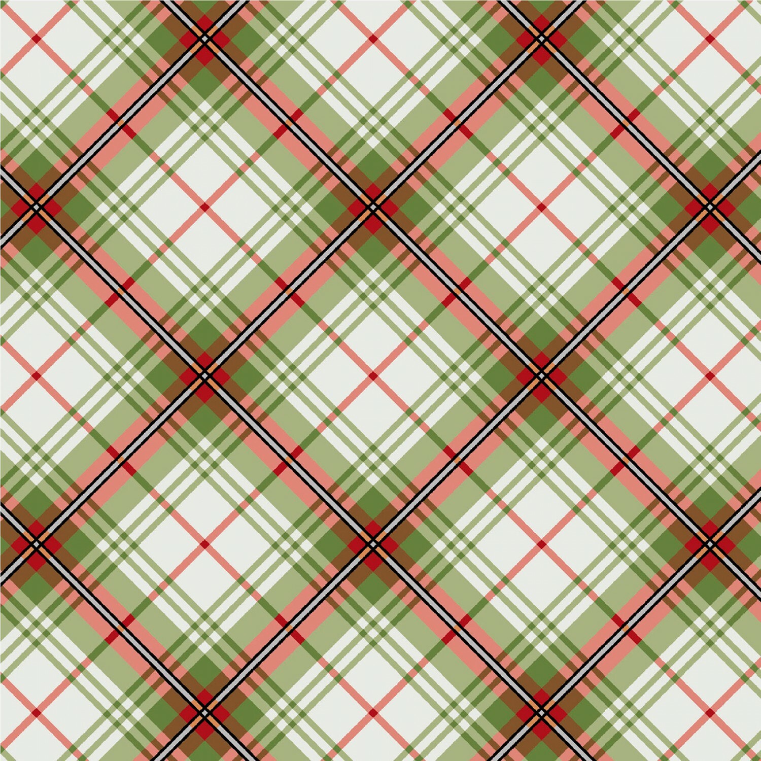 Winter Wonderland - Multi Plaid - 1/2m cut 55775