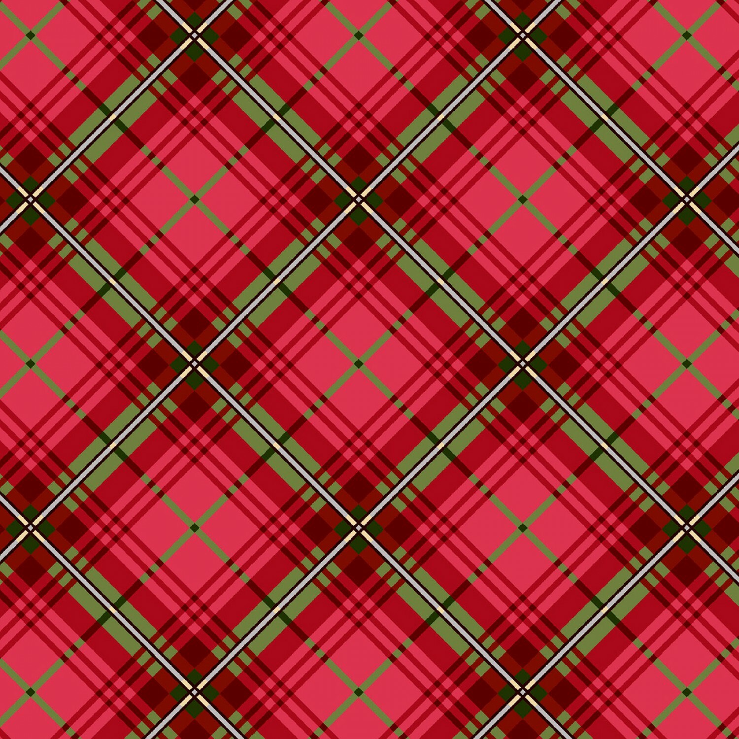Winter Wonderland - Red Plaid - 1/2m cut 55777