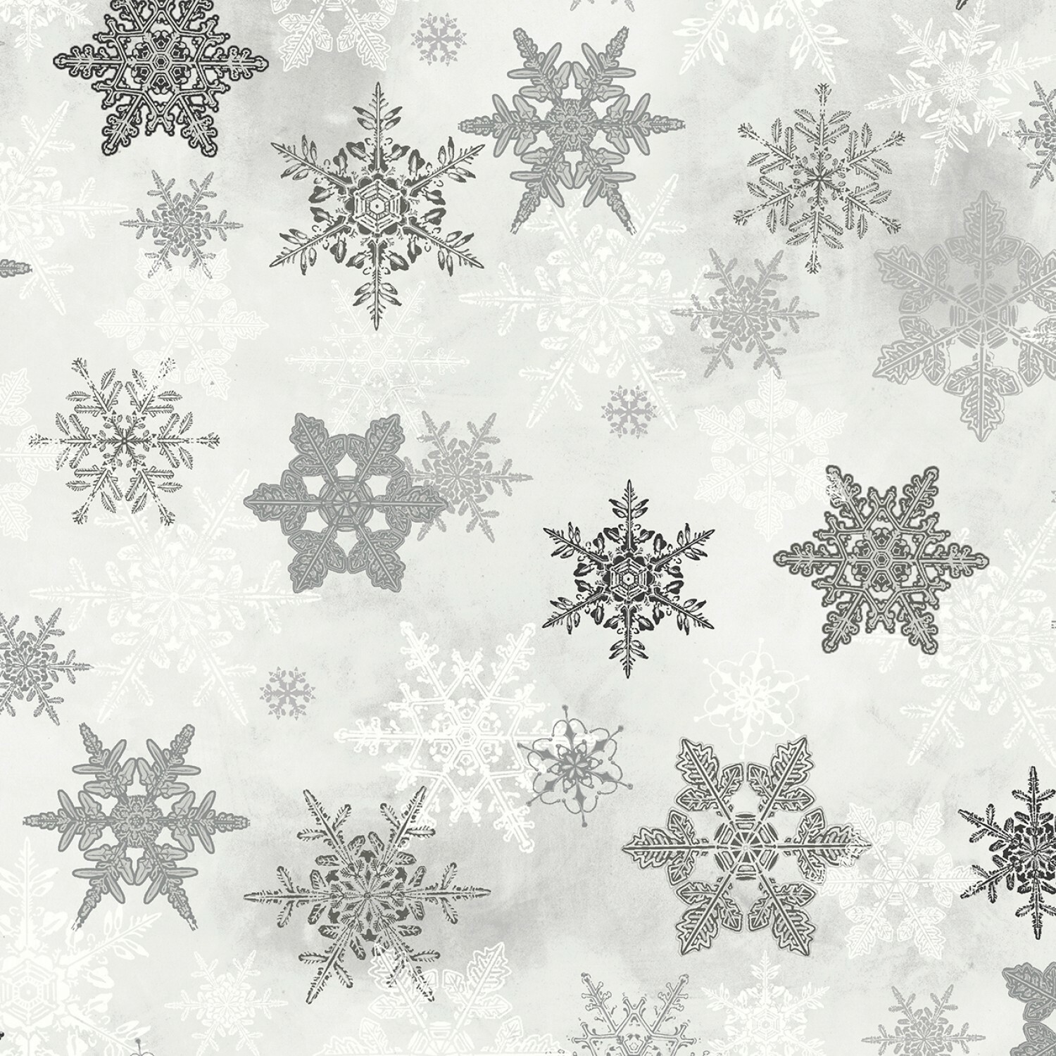Winter Wonderland - Silver Snowflakes - 1/2m cut 55778