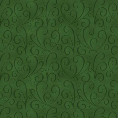 Green Swirls - Holiday Heartland- 1/2m Cut 55801
