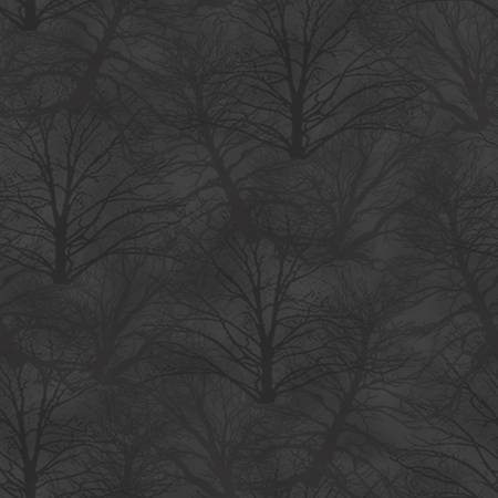 Grey Trees - Holiday Heartland- 1/2m Cut 55802