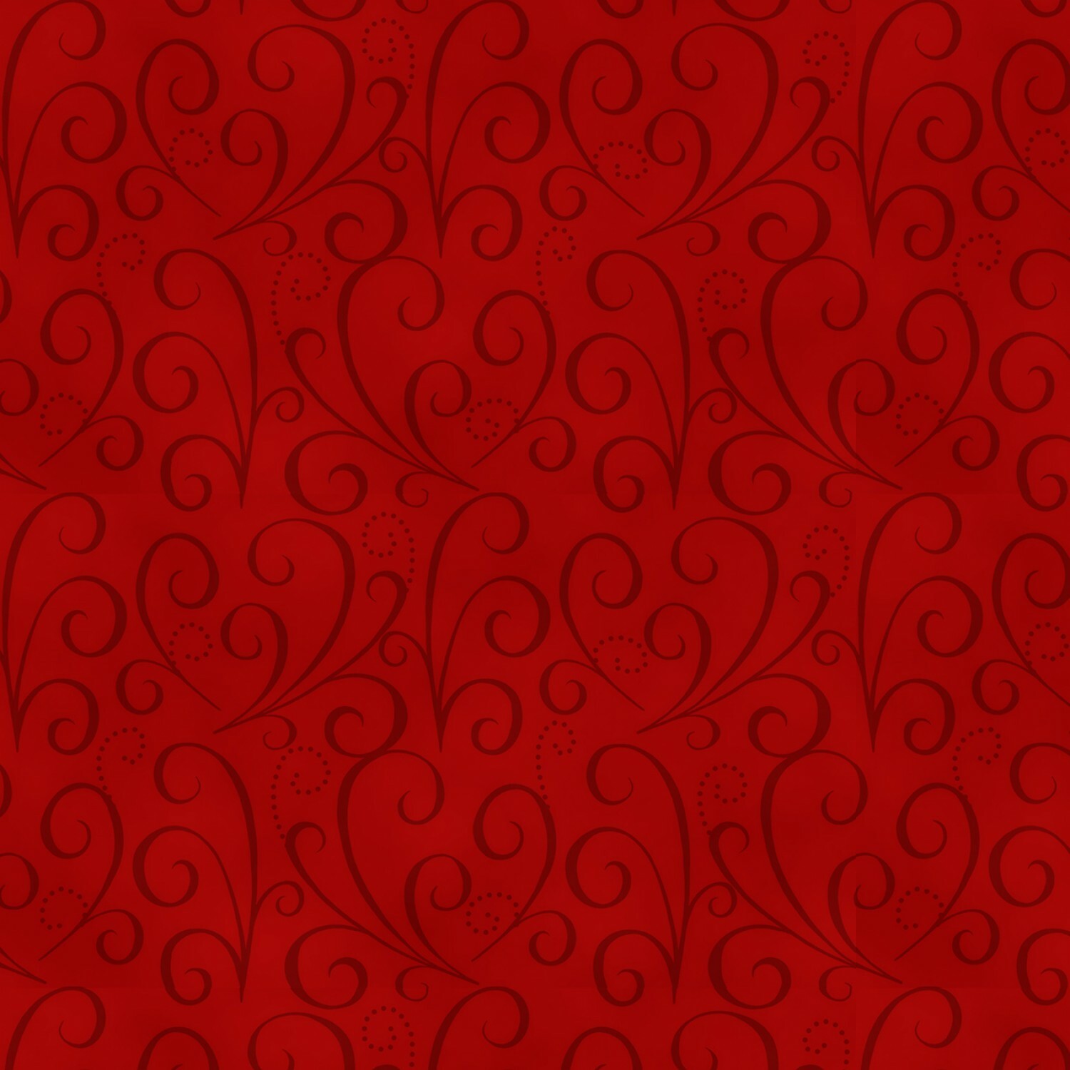 Red Swirls - Holiday Heartland- 1/2m Cut 55806