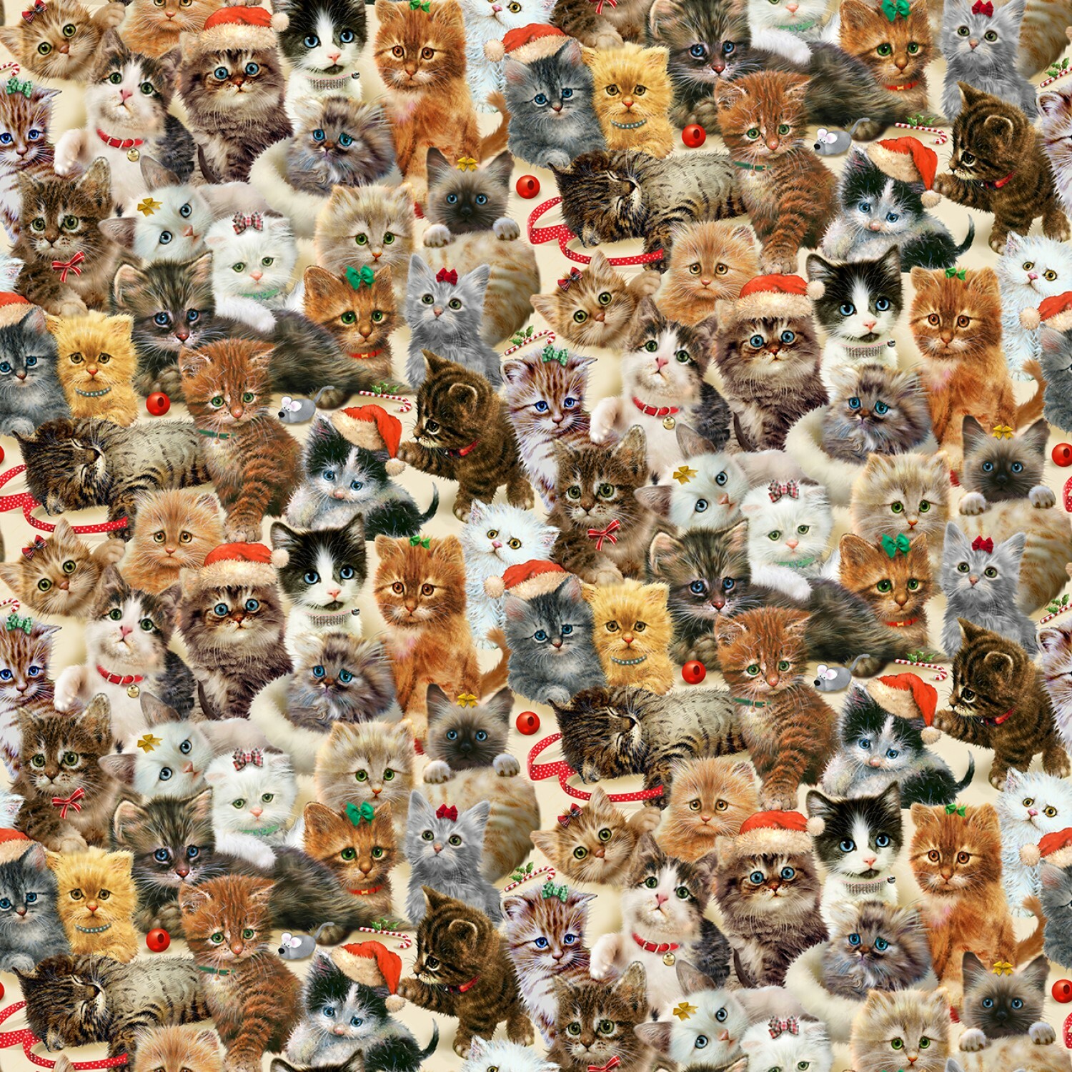All over Kittens - Fireside Kittens By Henry Glass - 1/2m cut 55864