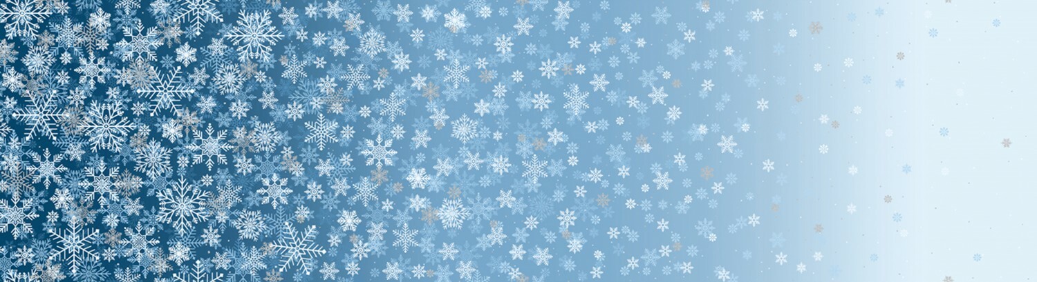 First Snowfall - Blue - 1/2m cut 55875