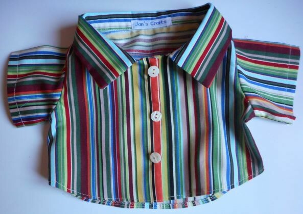 Shirt - stripe green tones Shirt - stripe green tones