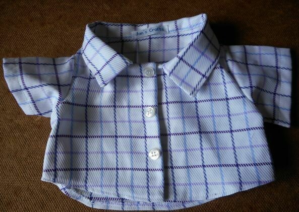 Shirt - purple and blue check Shirt - purple and blue check