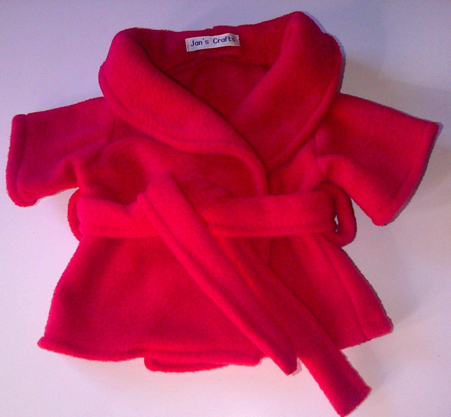 Dressing gown - red fleece Dressing gown - red fleece