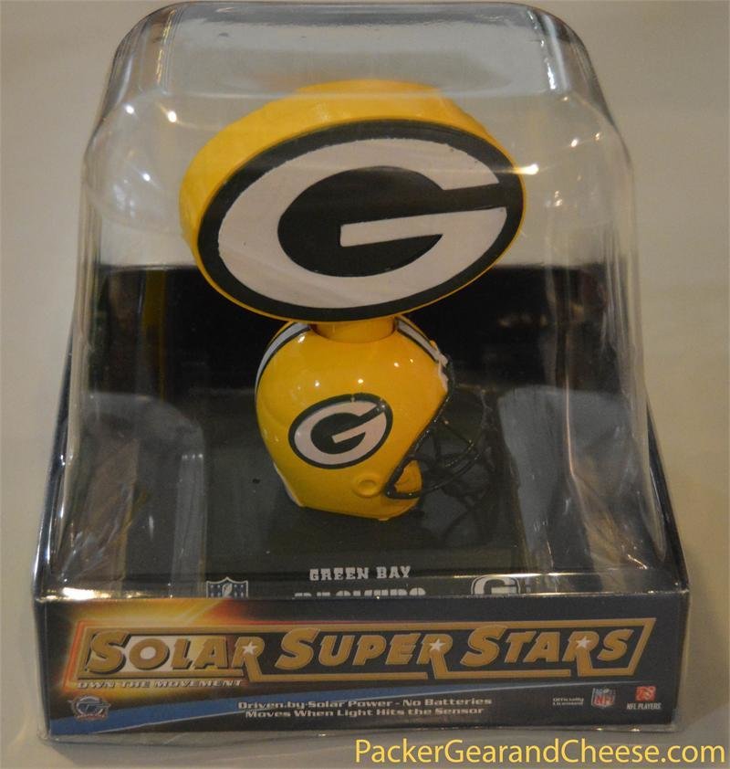 Solar-Powered Green Bay Packers Logo Bobble 00029