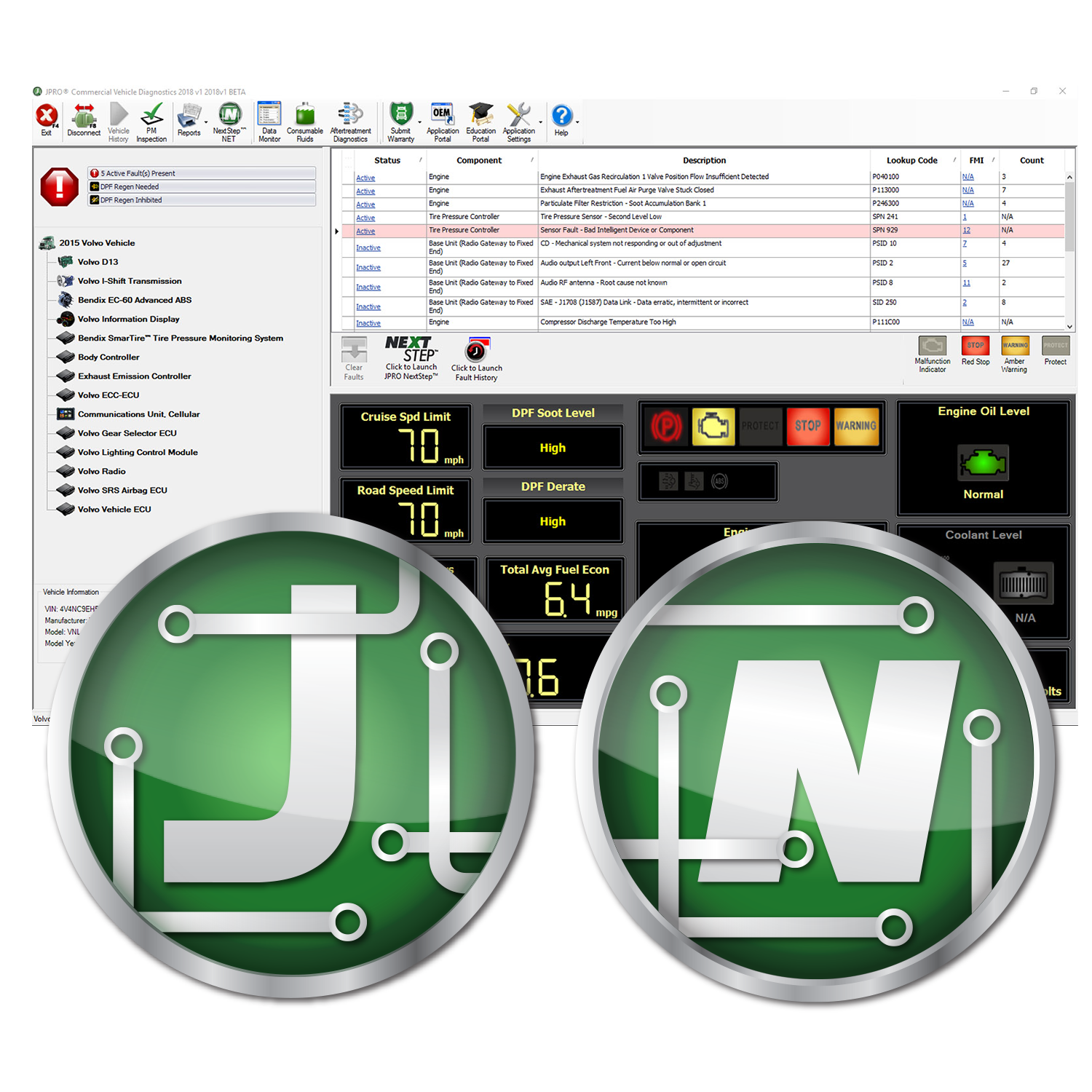 JPRO® Professional Diagnostic Software w/Next Step™ JPRO010
