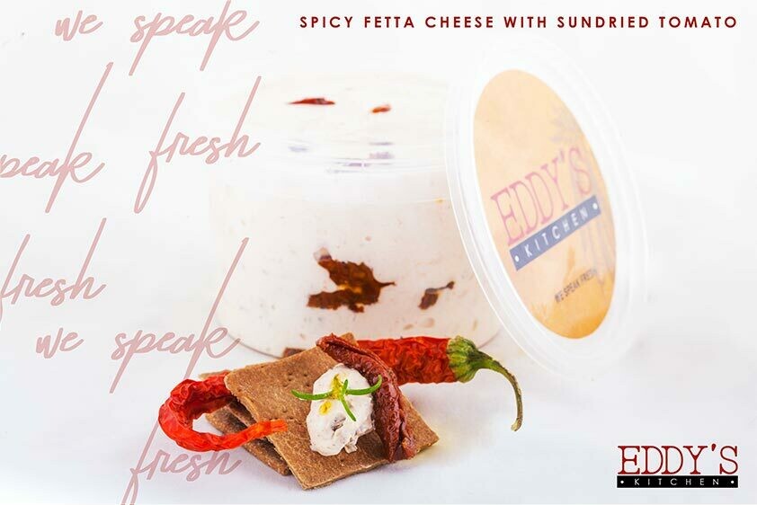 Spicy Feta Cheese with Sundried Tomato Dip (500g)
جبنه بيضاء حاره بالطماطم المجفف Spicy Feta Cheese with Sundried Tomato Dip (500g)
جبنه بيضاء حاره بالطماطم المجفف